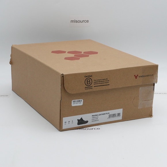 NEW VivoBarefoot Men's Magna Leather FG Barefoot Hiking Boots 309086-01 Obsidian - Picture 8 of 13